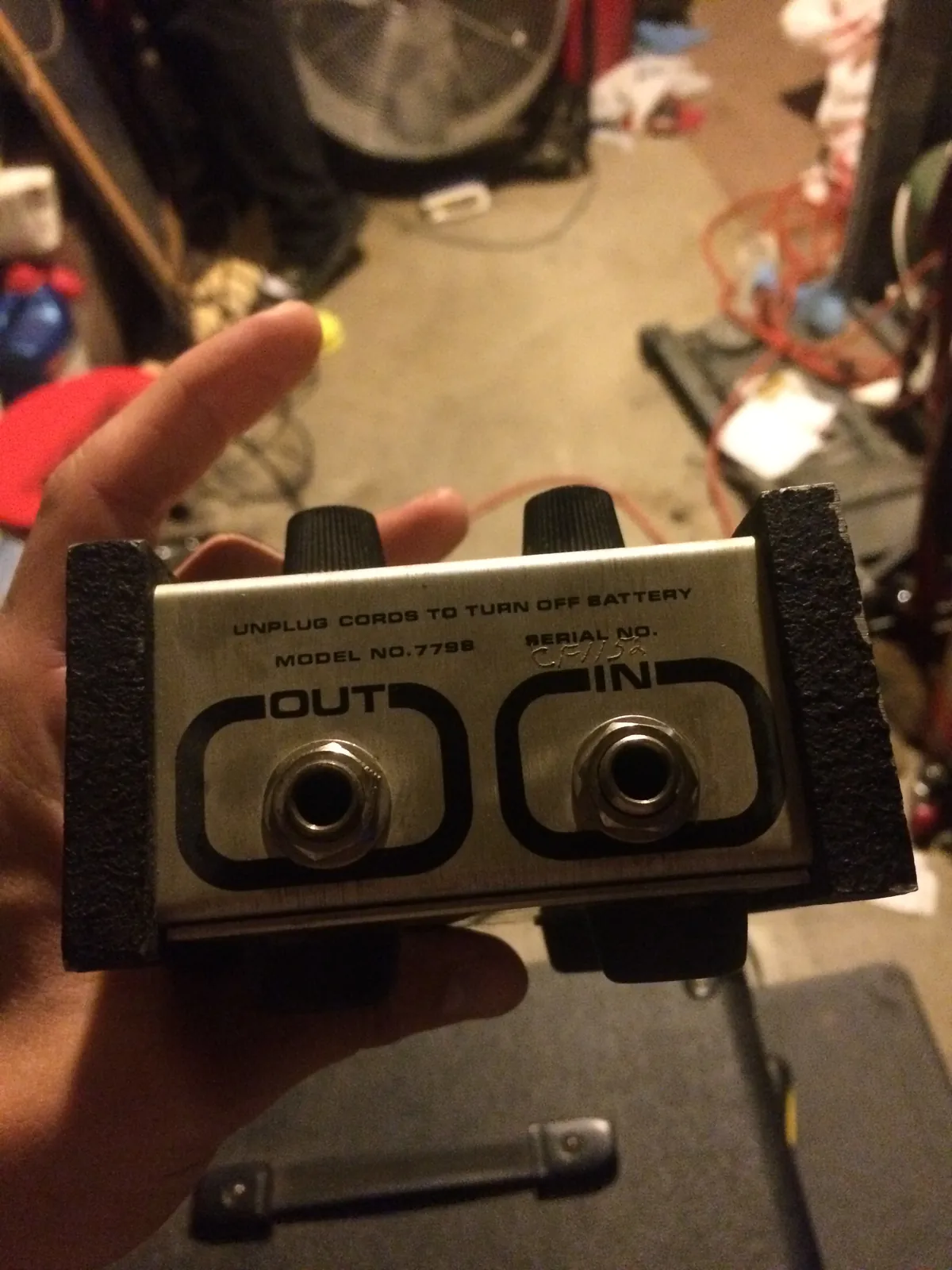 End of the Controfuzz showing the OUT and IN jacks